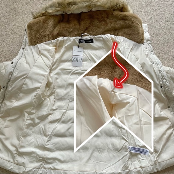 ZARA WATER REPELLENT PUFFER COAT - Picture 13 of 13